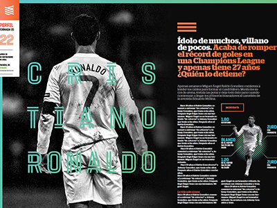 Estadio Type color design magazine typography