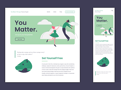You Matter Home Page branding design figma website website concept website design