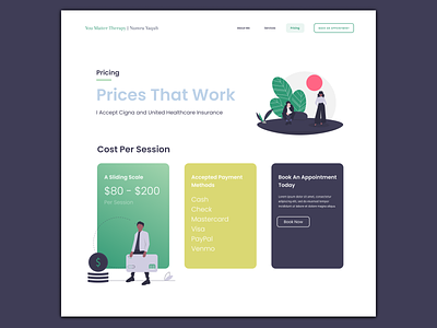 Pricing Page branding design figma flat web website website concept website design