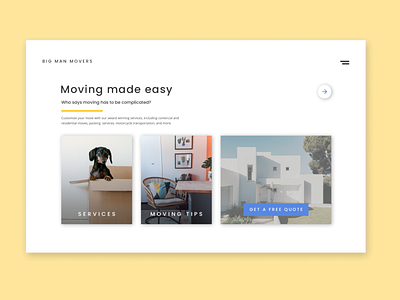 Moving Website Design design figma flat ui ux web website website concept website design