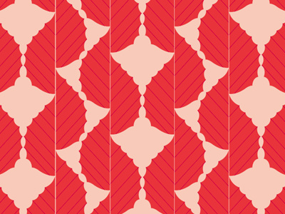 Orange Leaf Pattern fabric leaves negative space orange pattern