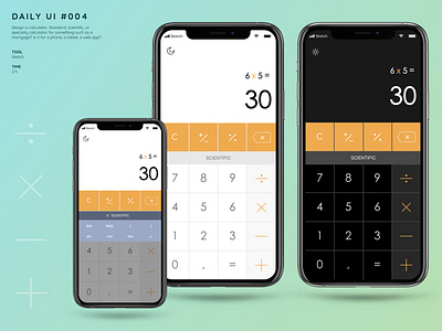 Calculator UI Design calculator ui dailyui design responsive design ui ux