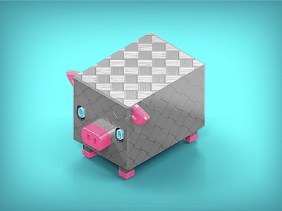 Piggy 3d 3d modeling animal keyshot pig piggy zbrush