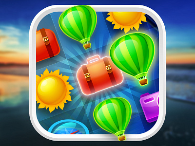 App icon for JetSetGo game game icon game icons icon icons illustrations illustrator mobile ui