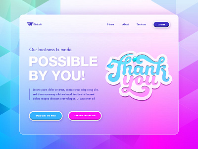 Thank You! color ui designer ui designs web web design