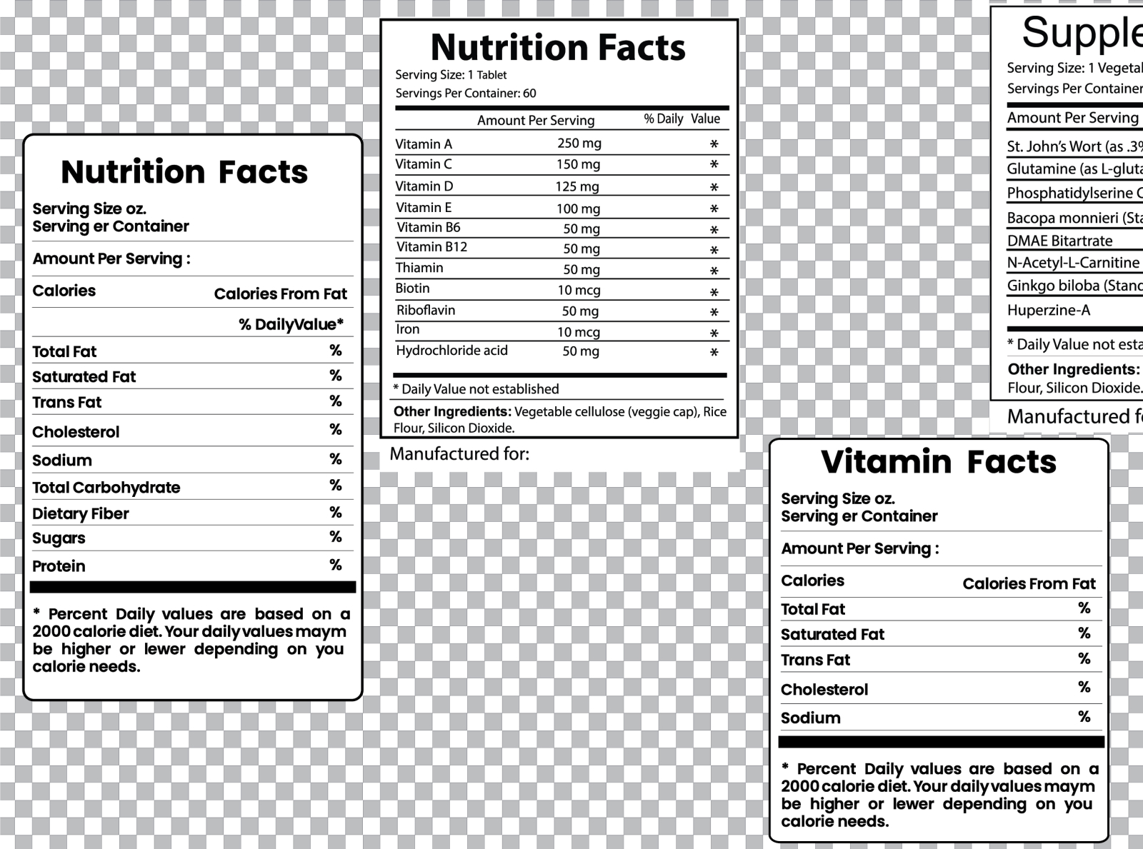 Supplement facts Vitamin facts and Nutrition facts by MD SAJIB HOSSAIN ...