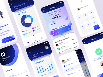 Money app app design figma financial fintech glassmorphism money ui