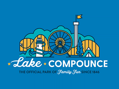 Lake Compounce Rebrand animation brand guideline brand suite branding identity design logo theme park design