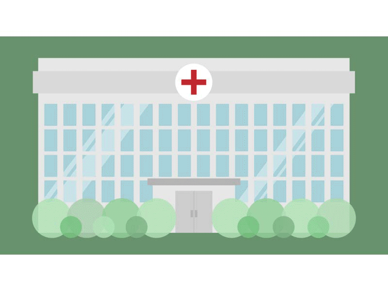 Downsize doctors office healthcare hospital motion graphics