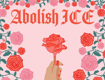 Abolish ICE arte design illustration illustration art illustrator ittsmichelle political artwork political logo politics vector illustration vector illustrator
