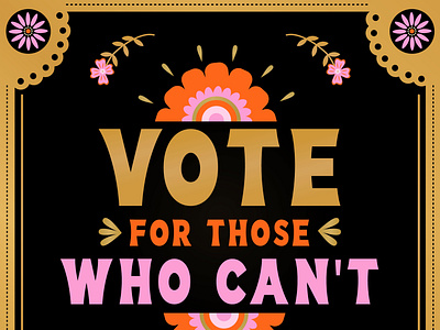 Vote For Those Who Can't Illustration