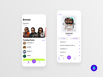 🎧 Shuffler | Music Streaming App app art branding creative design inspiration ios minimal mobile design mobile ui mobile uiux music uxui