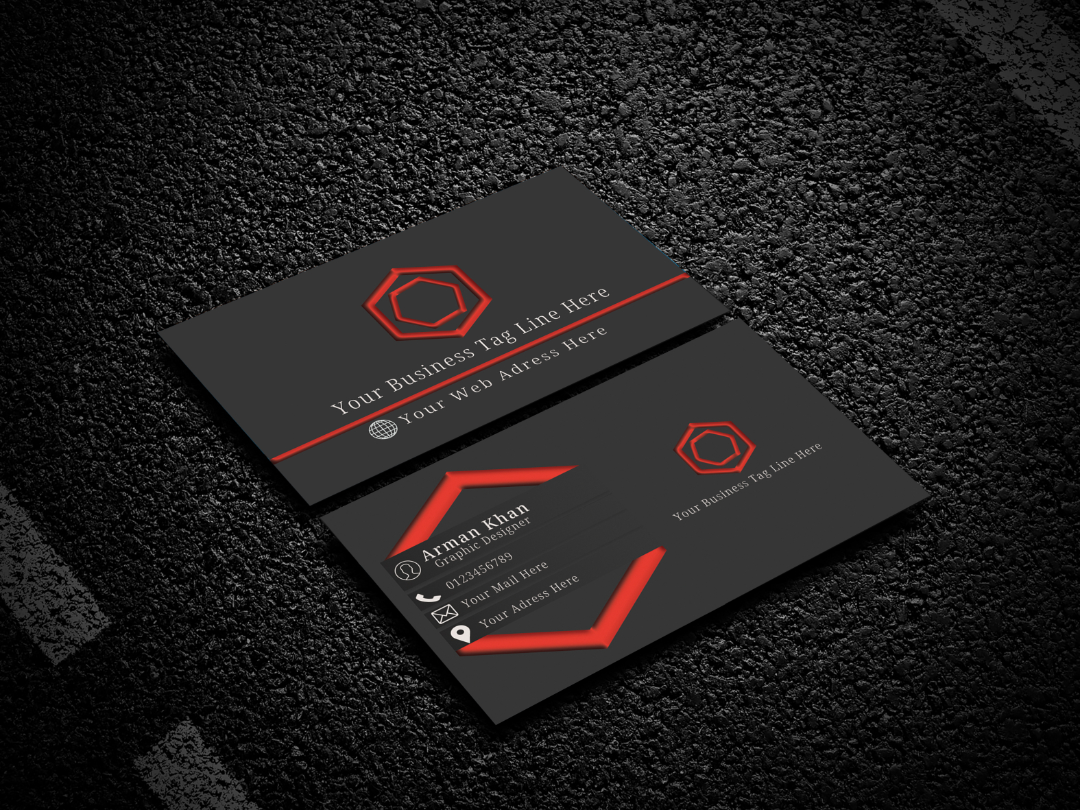 Modern Business Card by Arman Khan on Dribbble