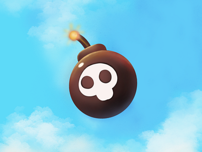 Bomb Game Asset Illustration.