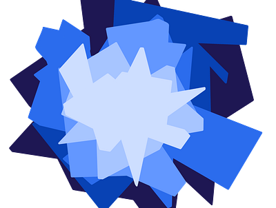 BLUE HUES abstract design graphic design illustration logo shapes vector