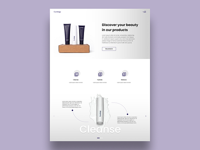 Curology clean design flat graphic design illustration illustrator minimal minimalist simple simple clean interface ui ux web website