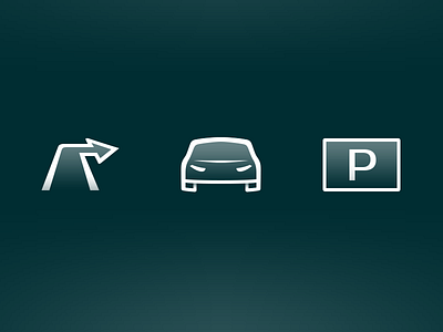 Parking Icons icon outline parking