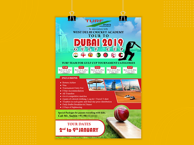 Event Poster for Turf Sports Management design illustration social media