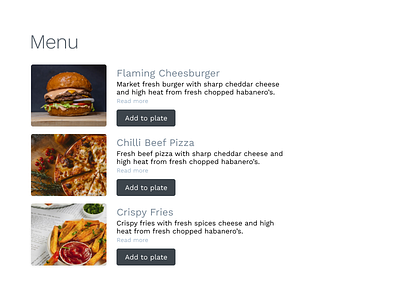 Food app menu design app design food food app menu ui ux