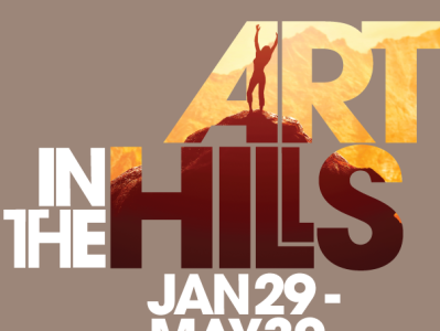 Art in the Hills (warm version) art branding flyer graphic design poster typo typography ui vector