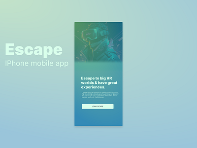 Escape Ui app concept