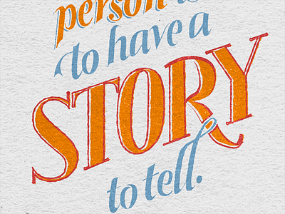 Final Story Poster calligraphy hand lettering italic lettering paper poster print typography