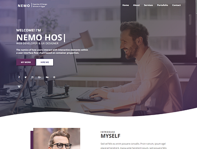 portfolio template bootstrap css css3 html html template javascript jquery