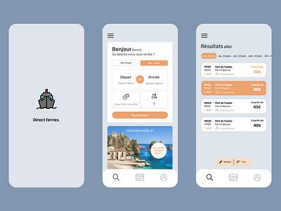 Direct Ferries Mobile App Redesign