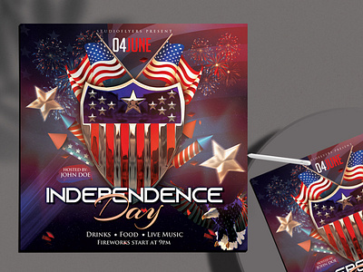 Independence Day Flyer Free PSD Template