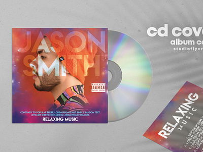 Relaxing Music Free CD Cover Art PSD Template