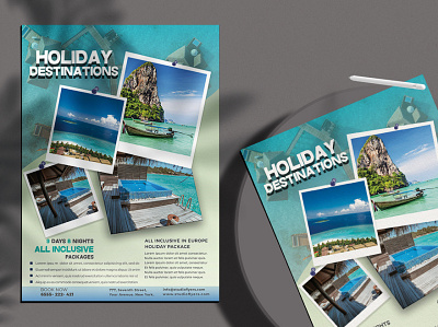 Holiday Vacation Free PSD Flyer Template art artwork flyer design flyer template holiday tour psd template tour tourism tourist travel travel agency traveling vacation