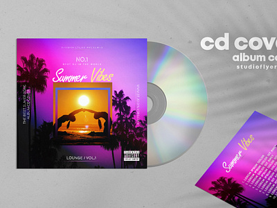 Summer Vibes Vol.2 CD Cover Free PSD Template