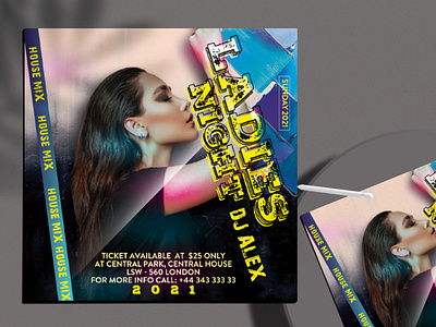 Ladies Mix Night Flyer Free PSD Template