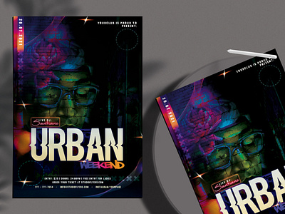 Urban Weekend Flyer Free PSD Template