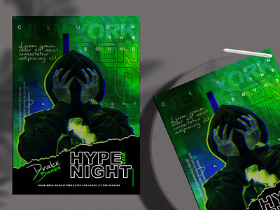 Hype Night Flyer Free PSD Template