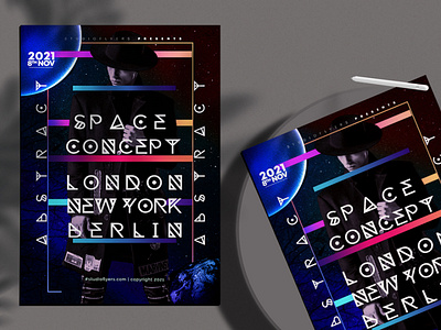 Space Concept vol 02 Flyer Free PSD Template