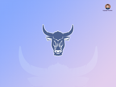 a cattle&cow animal blue bovine branding bull cattle cow critter design draw drawing graffiti icon illustration illustrations logo purple