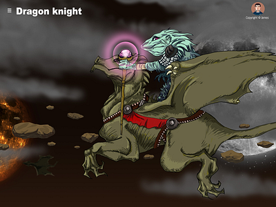 Dragon Knight dragon drawing fly flying dragon graffiti illustration illustrations knight monster