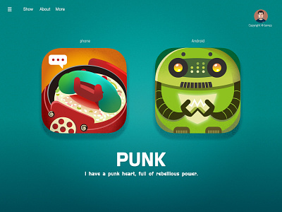 Punk Icon2 android design draw drawing icon icon design illustration logo mobile ui