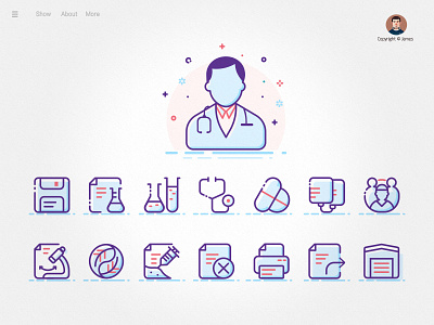 HIS system icon app design his ico icon app illustration logo medical system ui ux