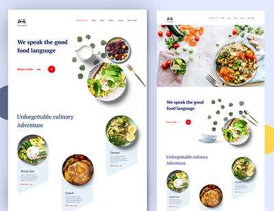 Food website design animation app art branding design graphic design illustration minimal ui ux