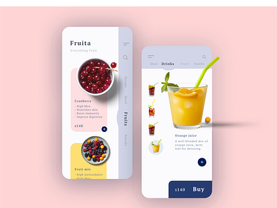 Food mobile app design animation app art branding design graphic design illustration minimal ui ux