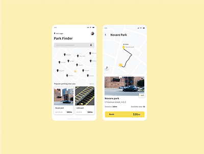 Park Finder app app dailyui design map minimal product design ui uidesign ux uxdesign uxui