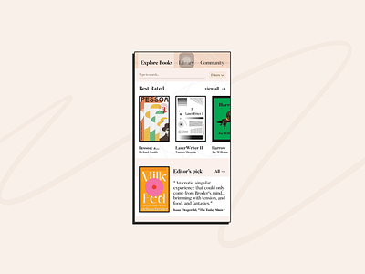 Book Lover books doodles funky mobile scribbles store ui ux