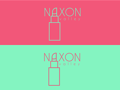 Naxon Valley blue design flashy green illustration illustrator lipstick logo marque naxon red valley vector