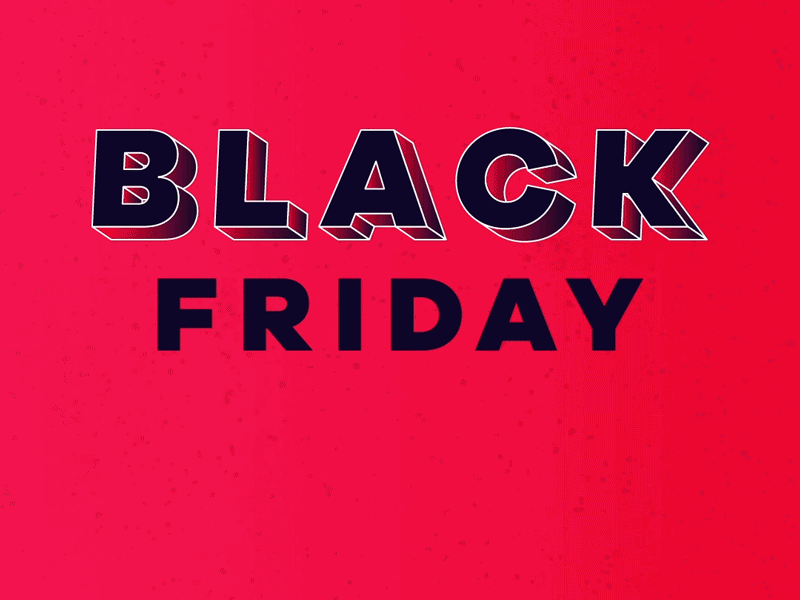 Black Friday 2019 animation black friday design illustration motion typography