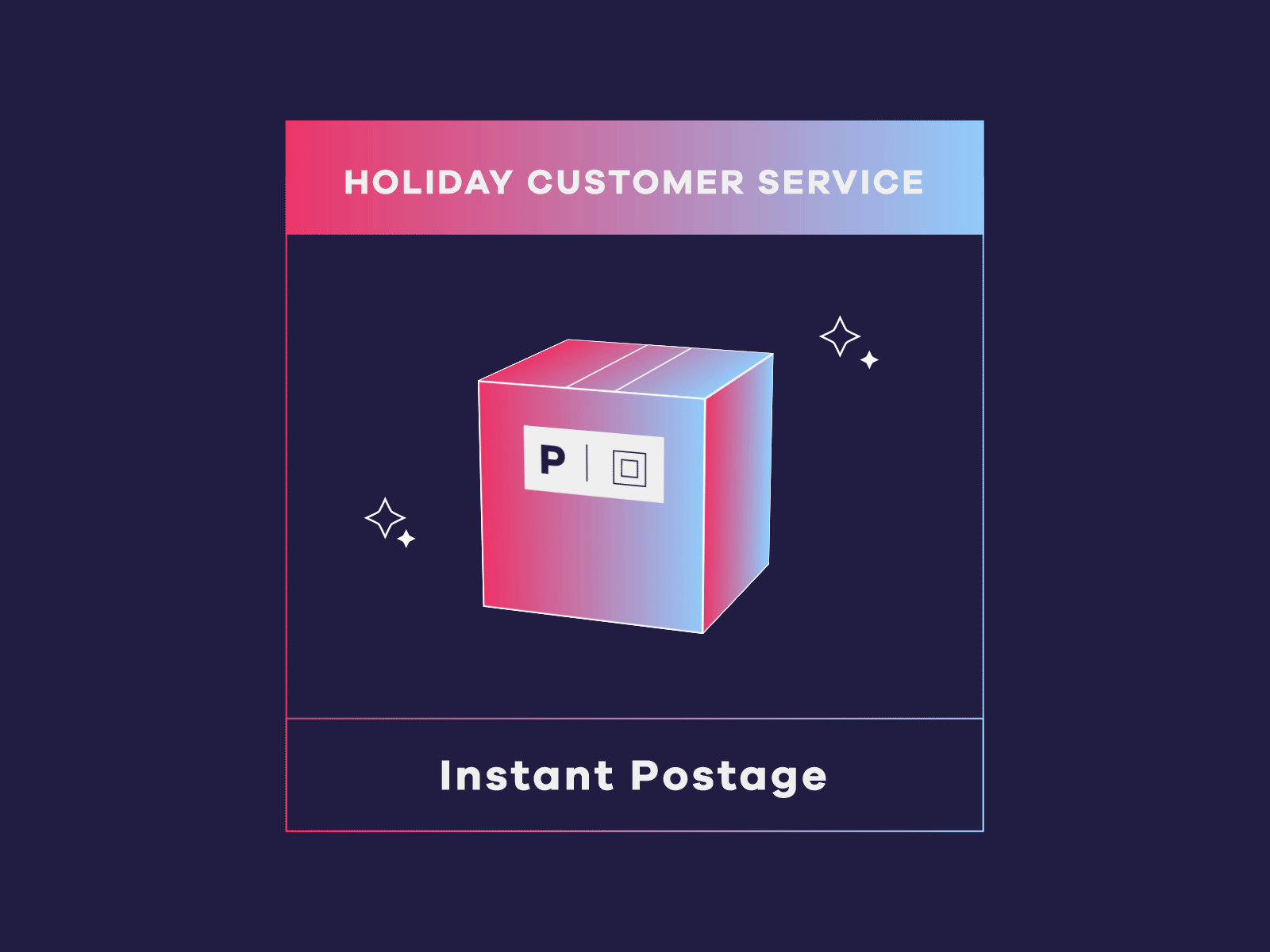 Holiday Support: Postage 3d animation ecommerce graphic design illustration motion motion graphics postage social media design vector