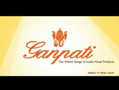 Ganpati Sound & lights branding graphic design logo motion graphics ui