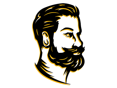 The Bearded One (Illustration) art branding design icon illustration logo mascot mascot character retro vector vintage vintage logo