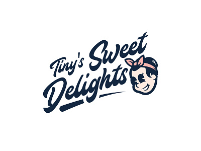 Logo for Tiny's Sweet Delights art baked goods branding design icon illustration logo logo design typography